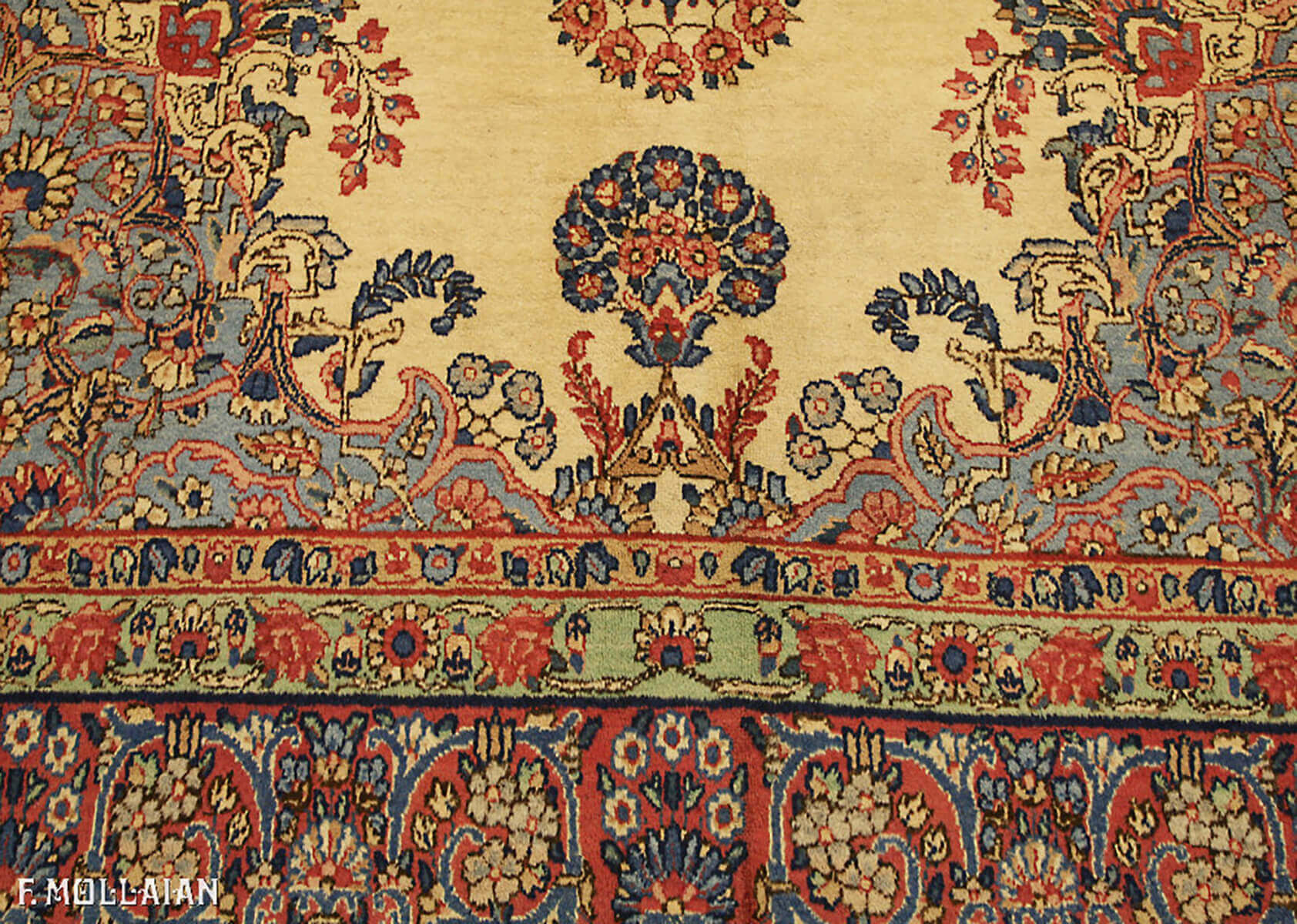 Semi-Antique Persian Kerman Carpet n°:56218764